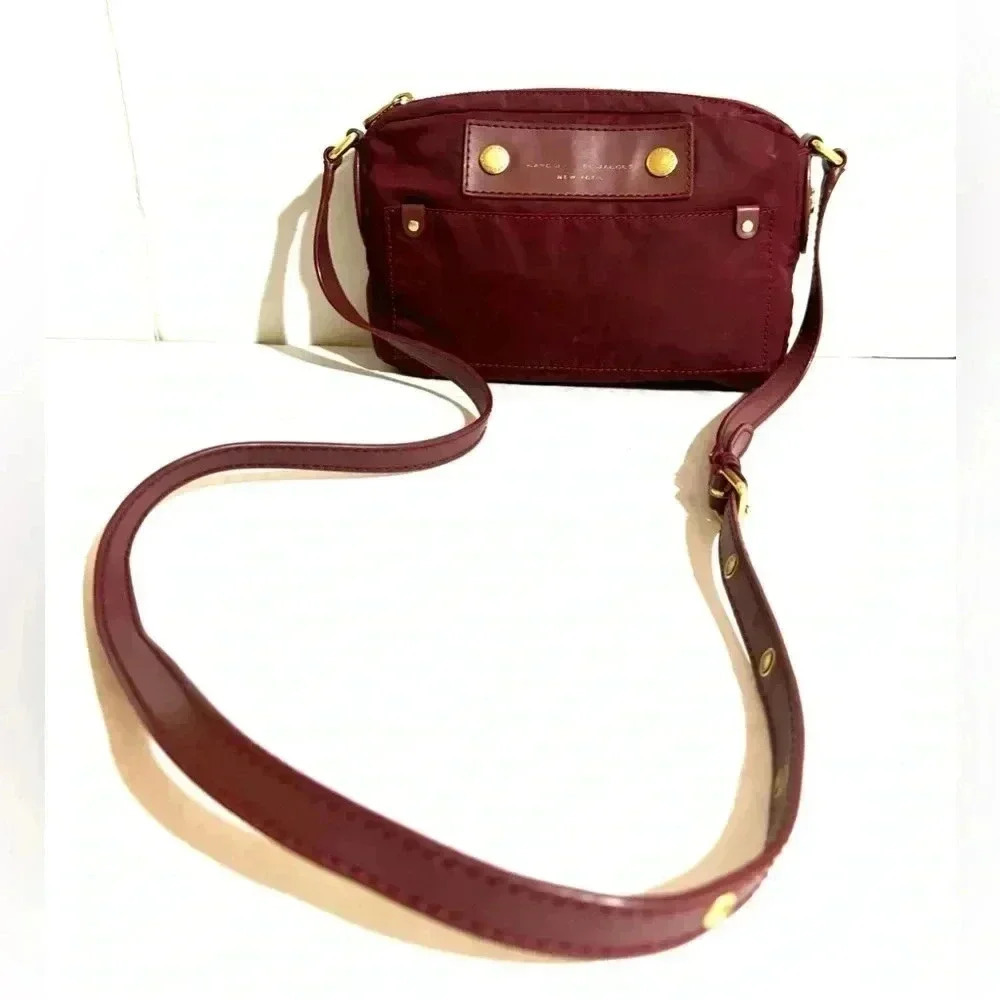 Marc by Marc Jacob’s burgundy nylon crossbody handbag